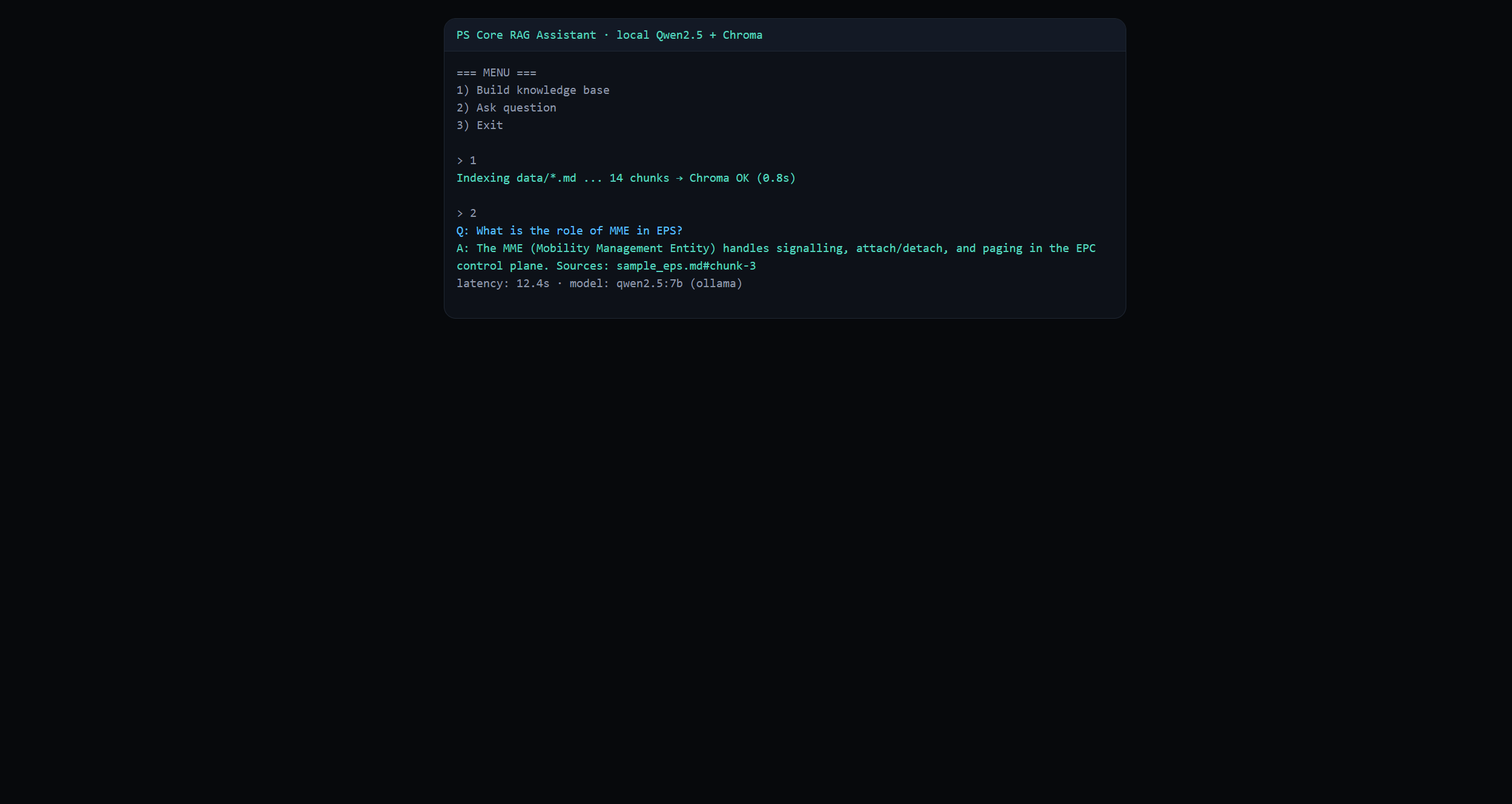 PS Core RAG